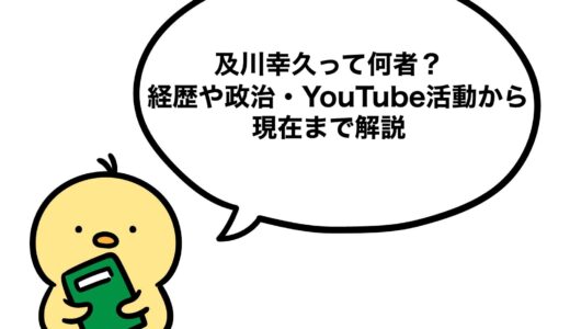 及川幸久って何者？経歴や政治・YouTube活動から現在まで解説