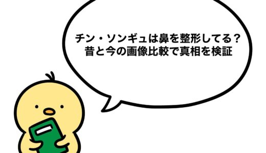 チン・ソンギュは鼻を整形してる？昔と今の画像比較で真相を検証