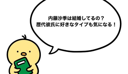 内藤沙季は結婚してるの？歴代彼氏に好きなタイプも気になる！