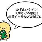 かずえいライフの大学などの学歴！年齢や出身などwikiプロフ